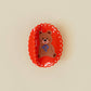 Teddy Bear Framed Eclectic Claw Clip