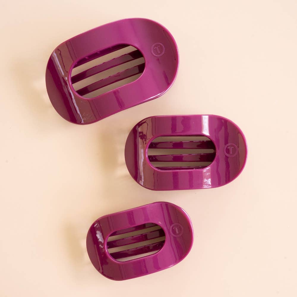 Mulberry | Small | Flat Round Hair Clip