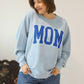 Charlie Southern Classic Blue Mom Corded Crew