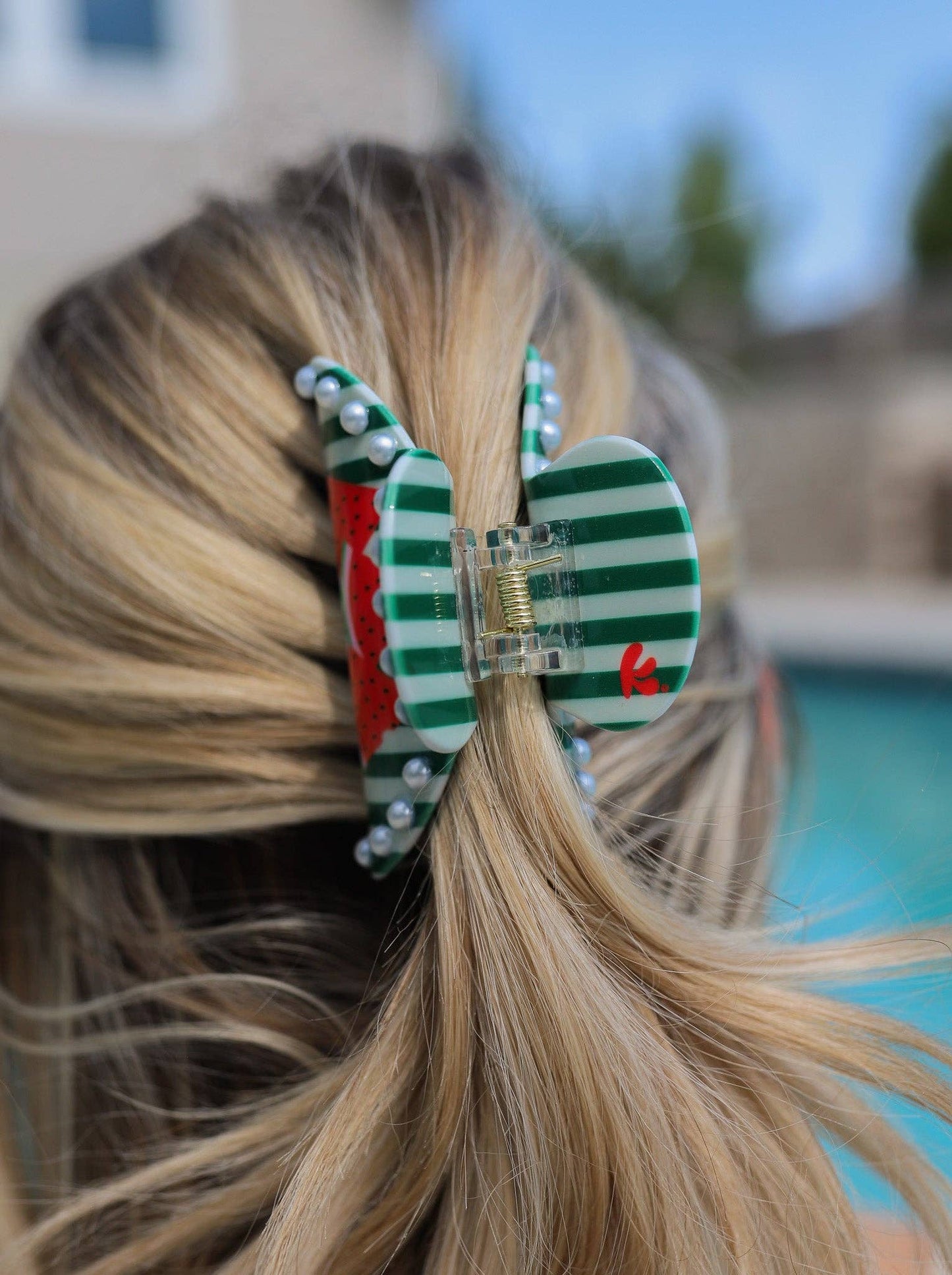 Watermelon Eclectic Claw Clip
