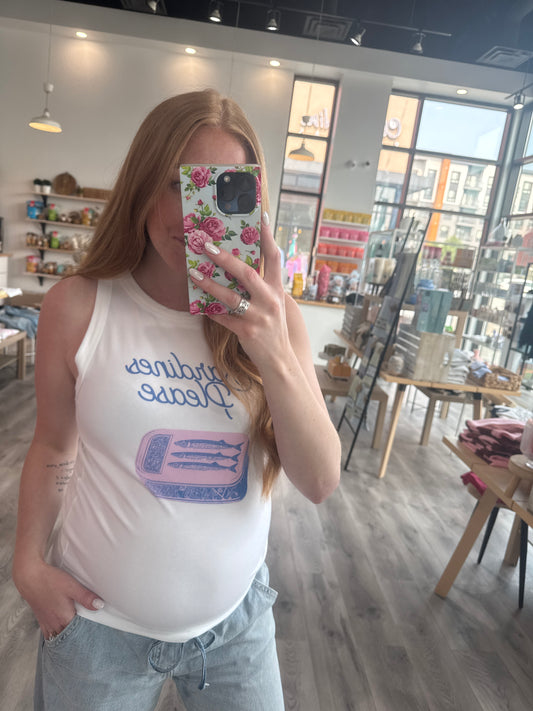 Girl Dangerous Sardines Please High Neck Tank