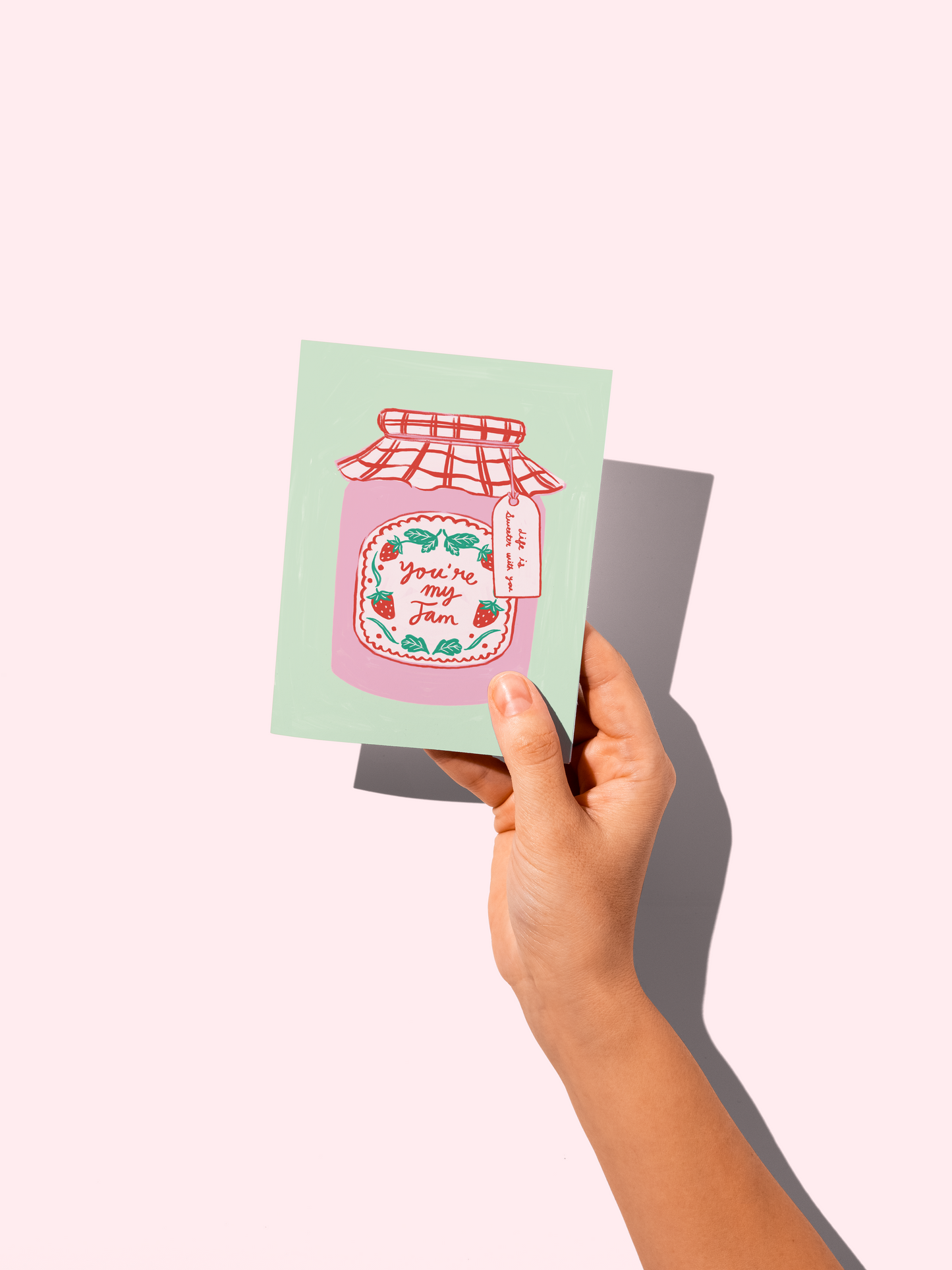 You're My Jam Strawberry Jam Card Romantic Food Pun Card