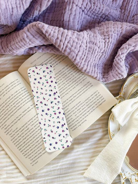 Violet Whispers Bookmark: No