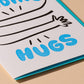 Sending Hugs Miss You Sympathy Letterpress Greeting Card