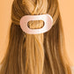 Round Flat Hair Clip | Medium | Pearly Pink