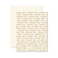 Repeating Thank You Greeting Card