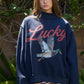 Lucky Duck Reversible Mockneck Sweatshirt