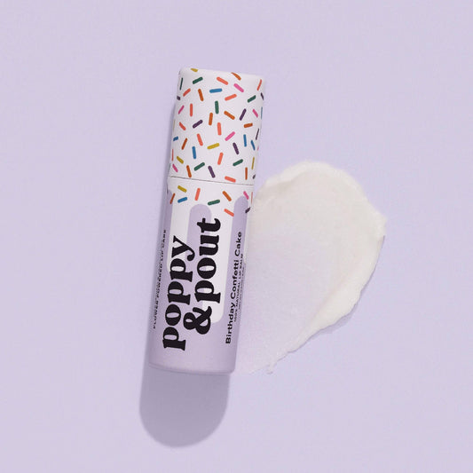 Purple Birthday Confetti Cake Lip Balm