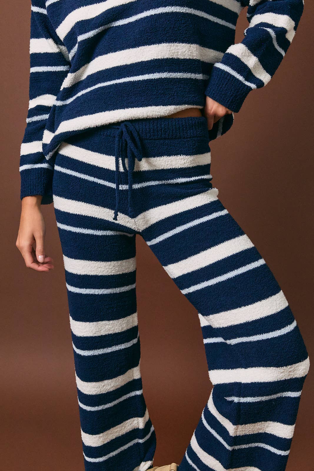 Long Sleeve Sweater Top and Pants Lounge Set