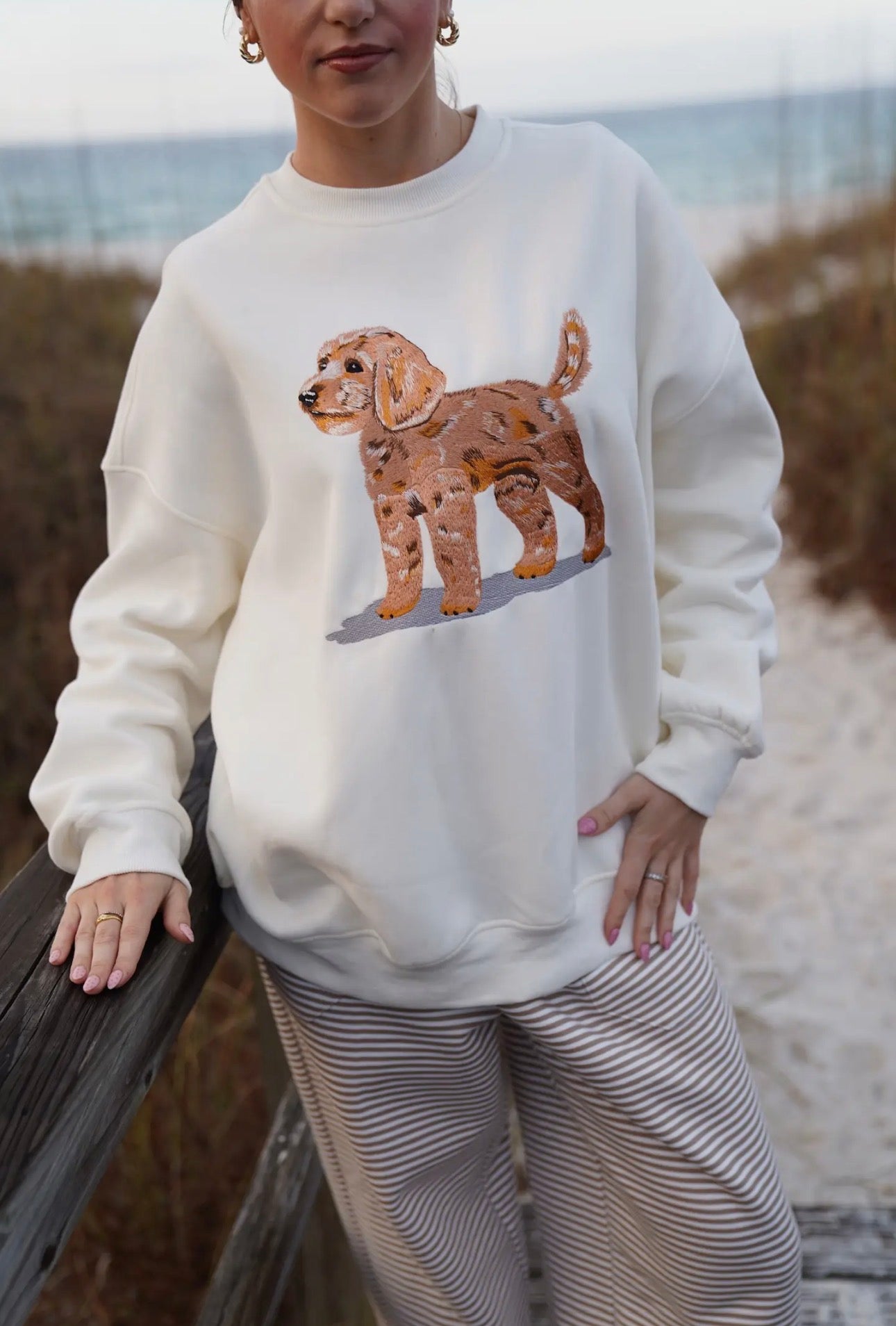 Goldendoodle Embroidered Sweatshirt