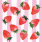 Strawberries and Stripes Beverage Napkins