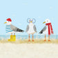 Sassy Seagulls Beverage Napkins