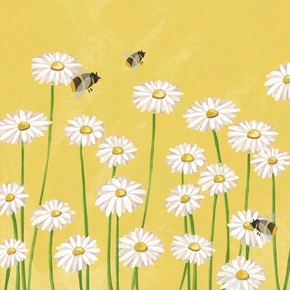 Bees & Flowers Beverage Napkins