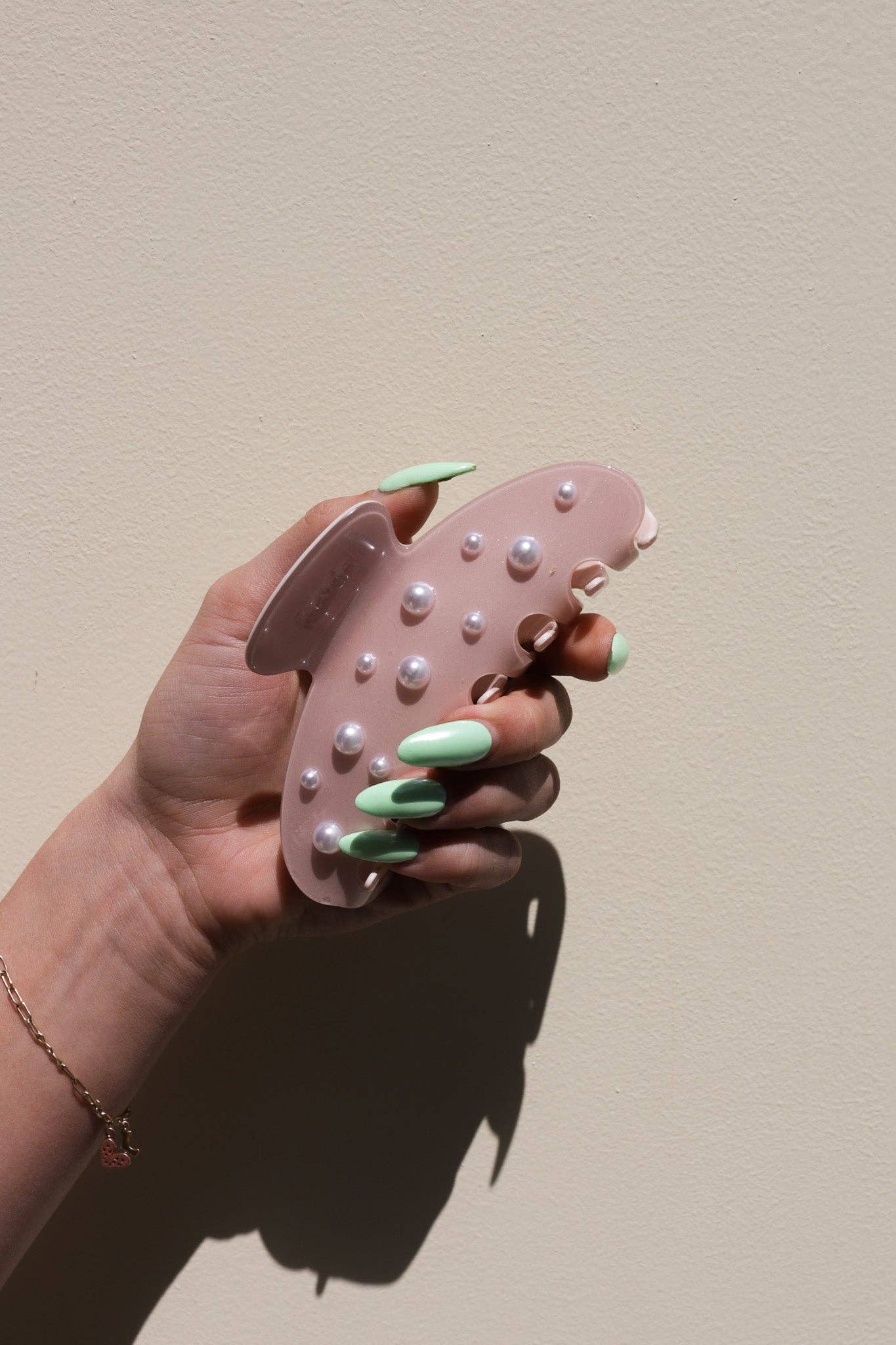 Spring Fling Pearl Claw Clip