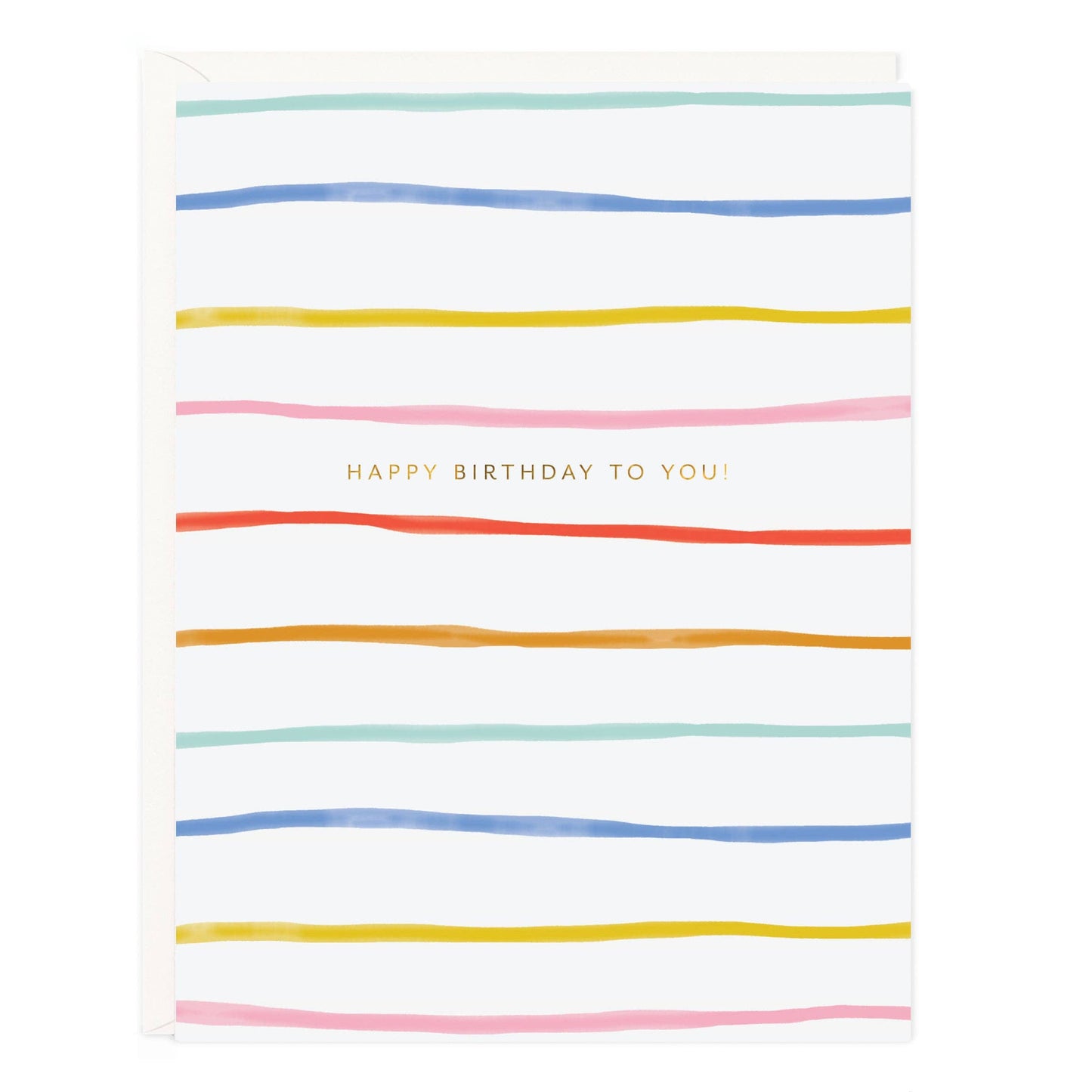 Birthday Stripes Greeting Card
