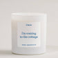 I'm Coming To The Cottage Candle