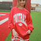 Charlie Southern Football Red Corded Crew