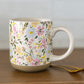 Spring Floral Stoneware Coffee Mug