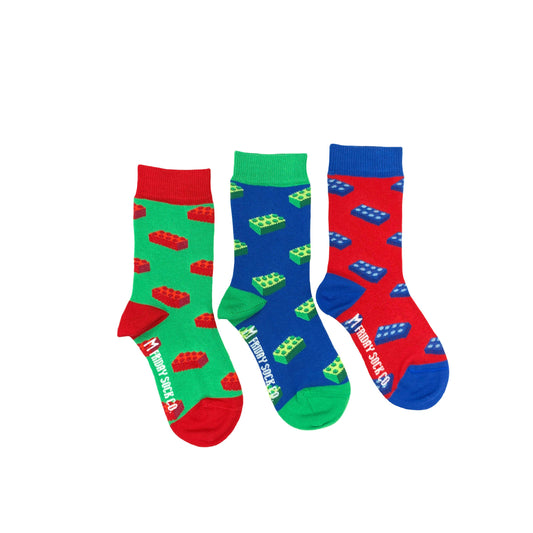 Friday Sock Co. Building Block Kids Socks