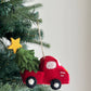 Felt Pickup Truck with Christmas Tree Ornament