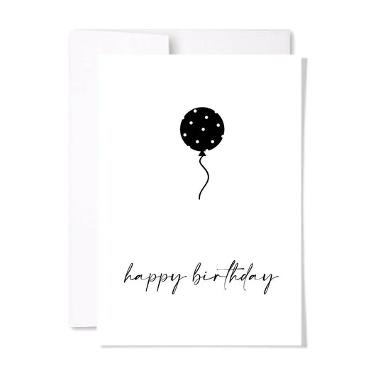 Birthday Balloon | Minimalist Birthday Card: Single Card