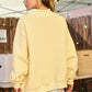 Yellow Dilly Dally Mockneck Sweatshirt
