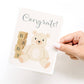 Congrats Teddy Bear Greeting Card