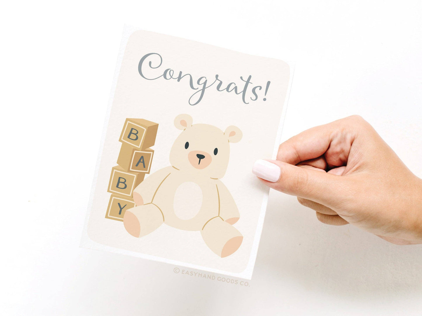 Congrats Teddy Bear Greeting Card