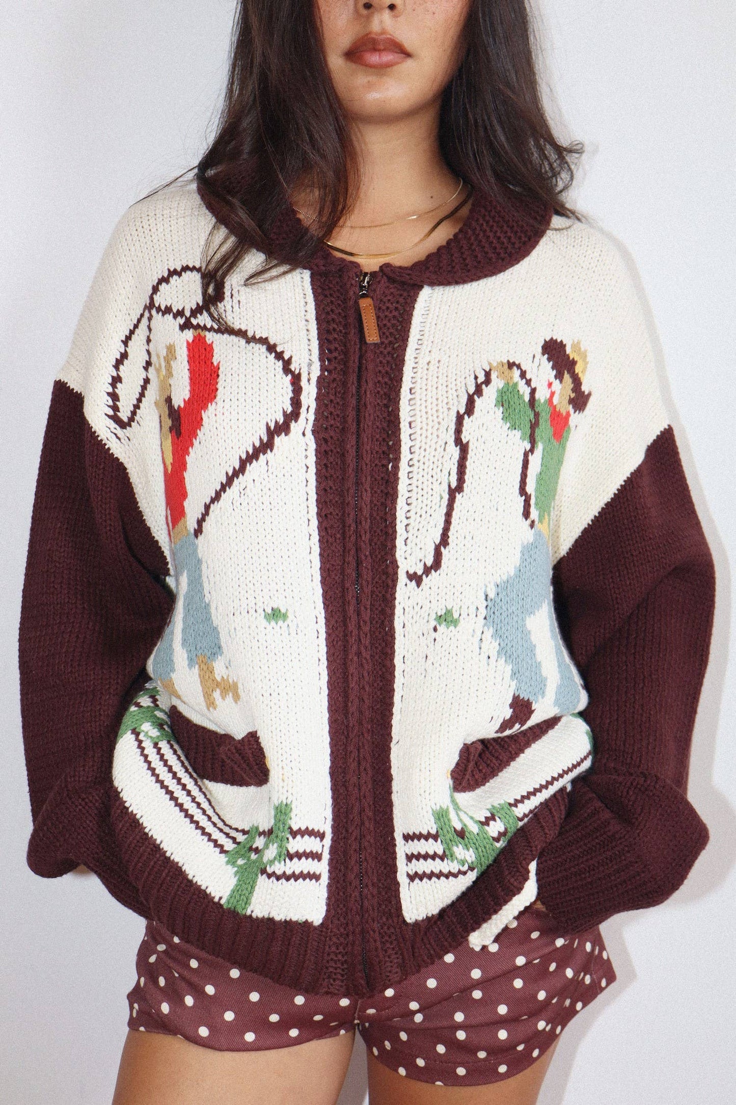 Cowgirl Knit Zip-Up Cardigan