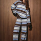 Crewneck Multi Stripe Lounge Set