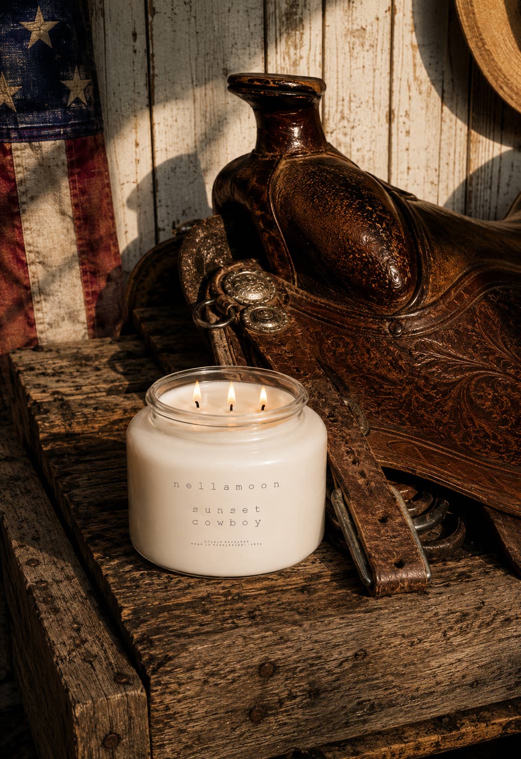 Nellamoon Sunset Cowboy Lumière Candle