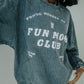 Friday + Saturday Fun Mom Club Corded Sweatshirt