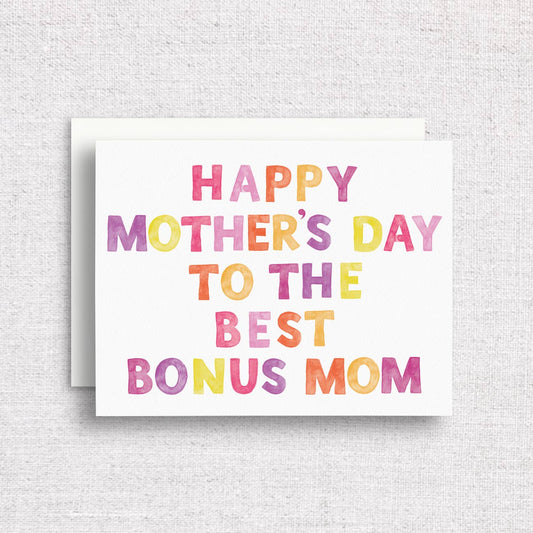 Bonus Mom Mother's Day Greeting Card | Step Mom Card