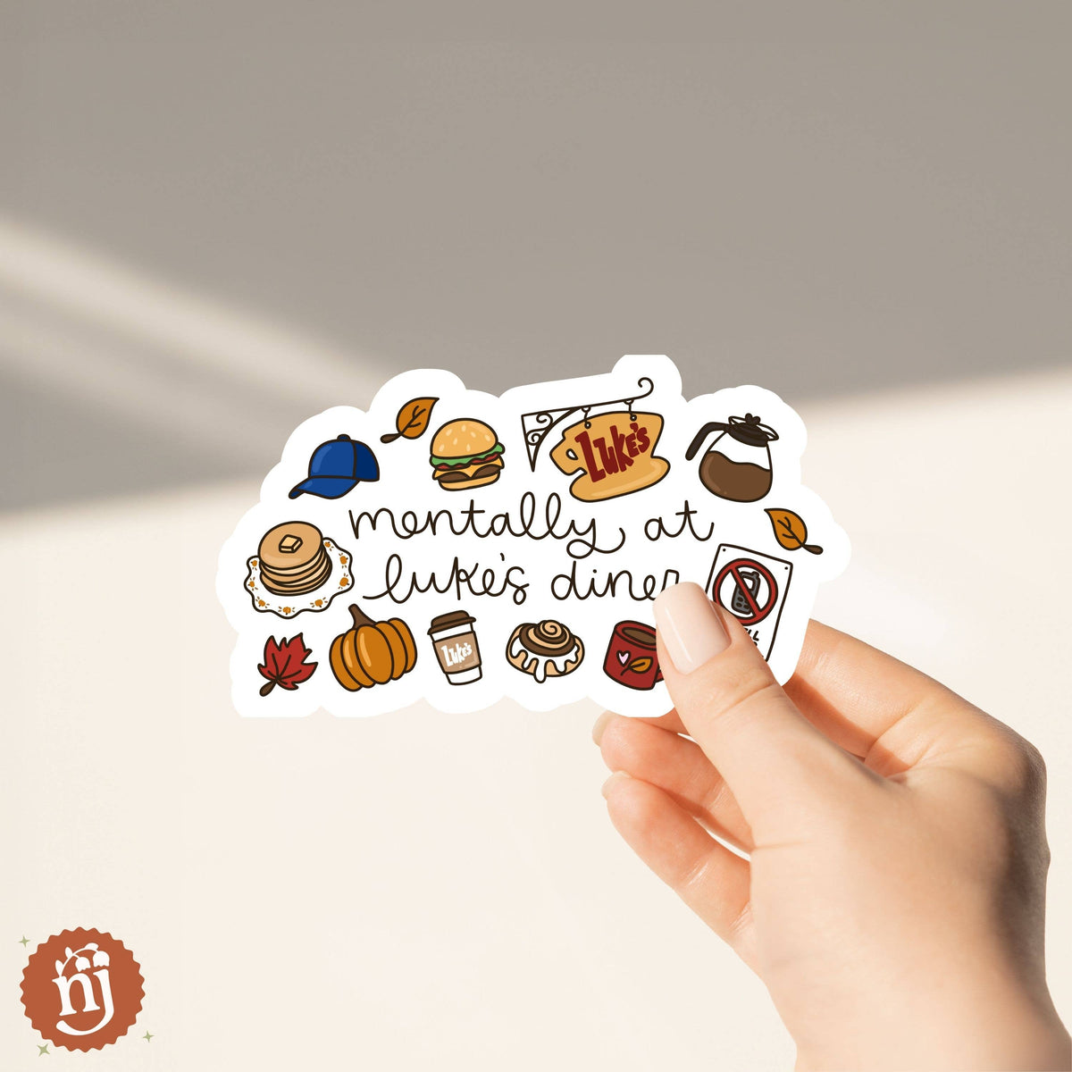 Mentally At Luke's Diner Sticker | Gilmore Girls Inspired