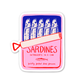Introvert Sardines Vinyl Sticker