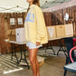 Yellow Dilly Dally Mockneck Sweatshirt