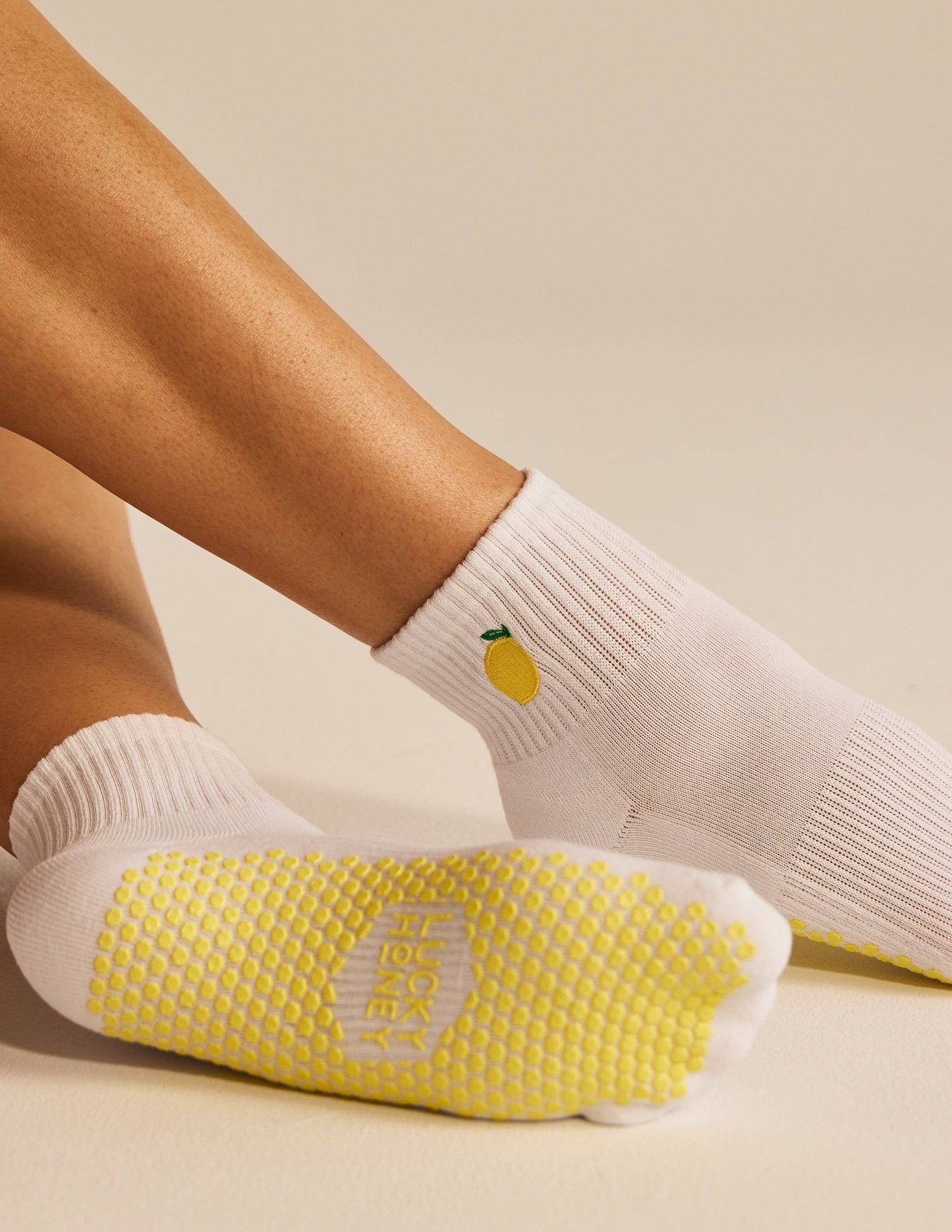 The Harlow Grip Sock: Cherries