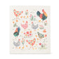 Roosters & Hens Dish Cloth
