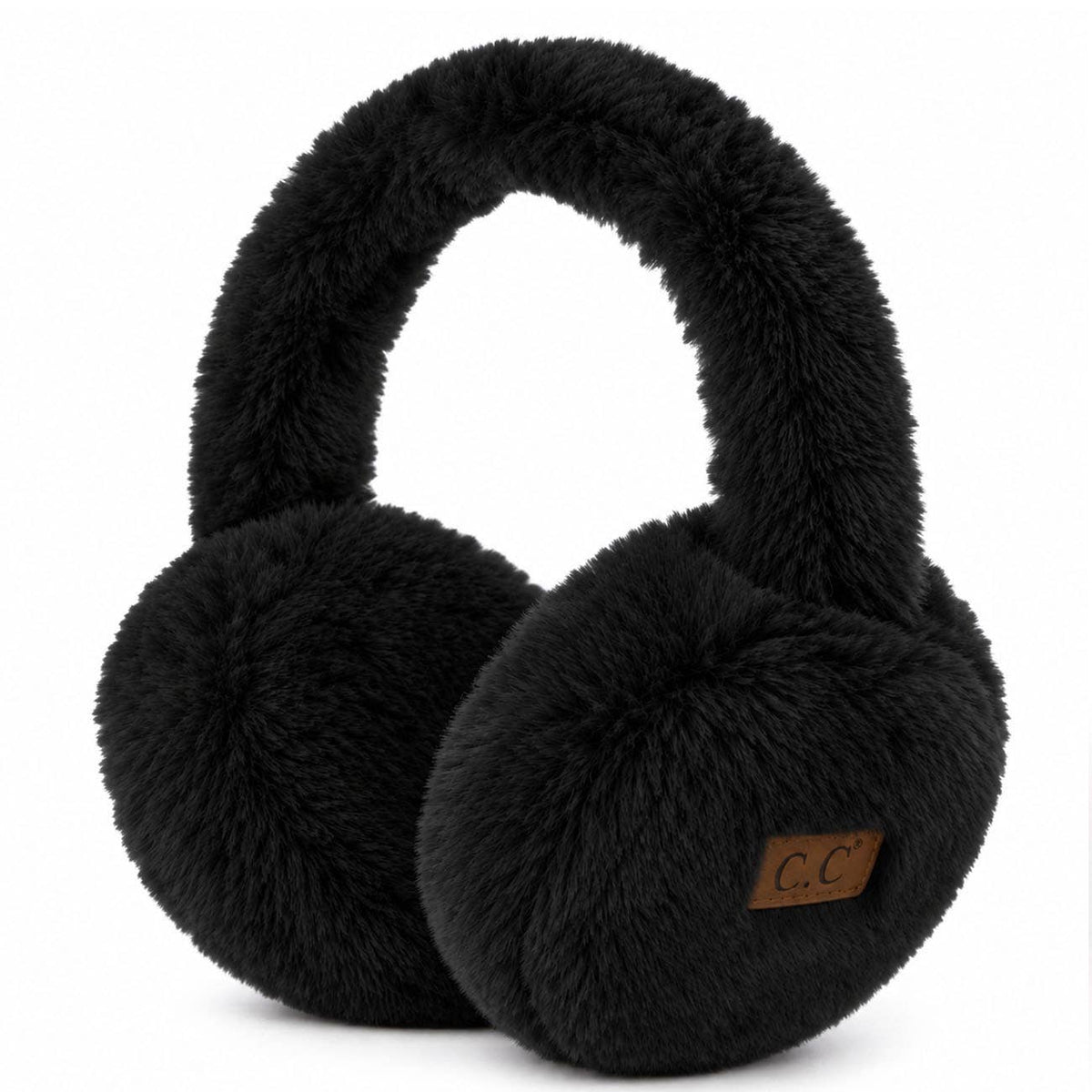 Faux Fur Warm Earmuff: Black
