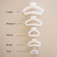 Open | Coconut White | Petite Claw Clip