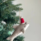 Felt Shark with Christmas Hat