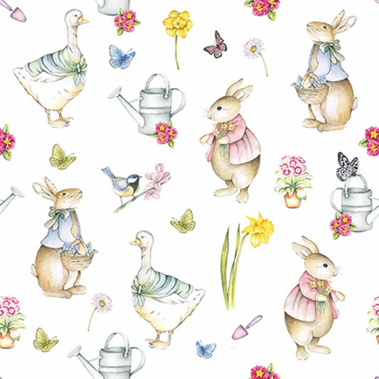 Easter Garden Beverage Napkins