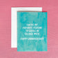 Scroll in Silence With Greeting Card | Anniversary Card
