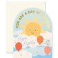 Ray of Sunshine and Clouds Birthday Arch Greeting Card