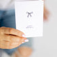 Birthday Bow | Illustrated Watercolour Birthday Card: Single Card