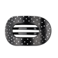 Flat Round | Black Polka Dot Party | Large Hair Clip