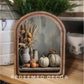 Arch Top Fall Table Framed Art  : 6x8"