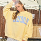 Yellow Dilly Dally Mockneck Sweatshirt