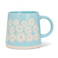 Wide Base Mug With Daisies