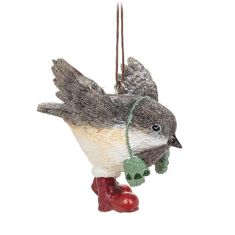 Chickadee With Mitts Ornament